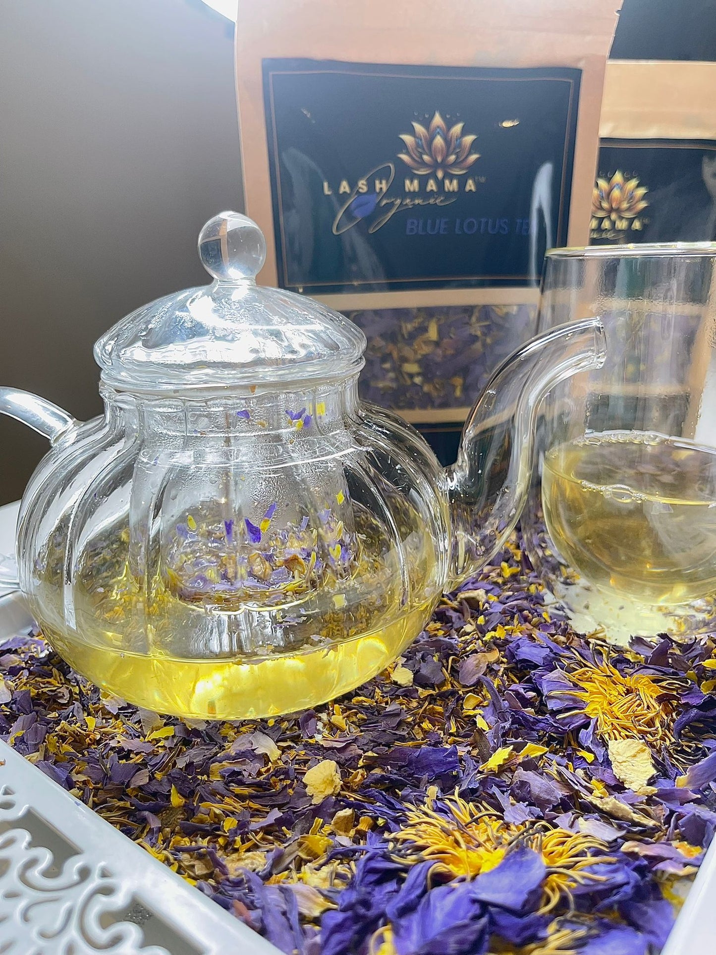 1 x 50g Lash Mama™ Blue Lotus Herbal Tea – Ancient Relaxation